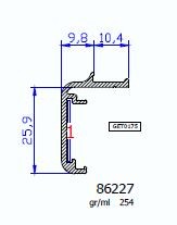 86227 – HP SLICK – Battuta riportata per telaio pari