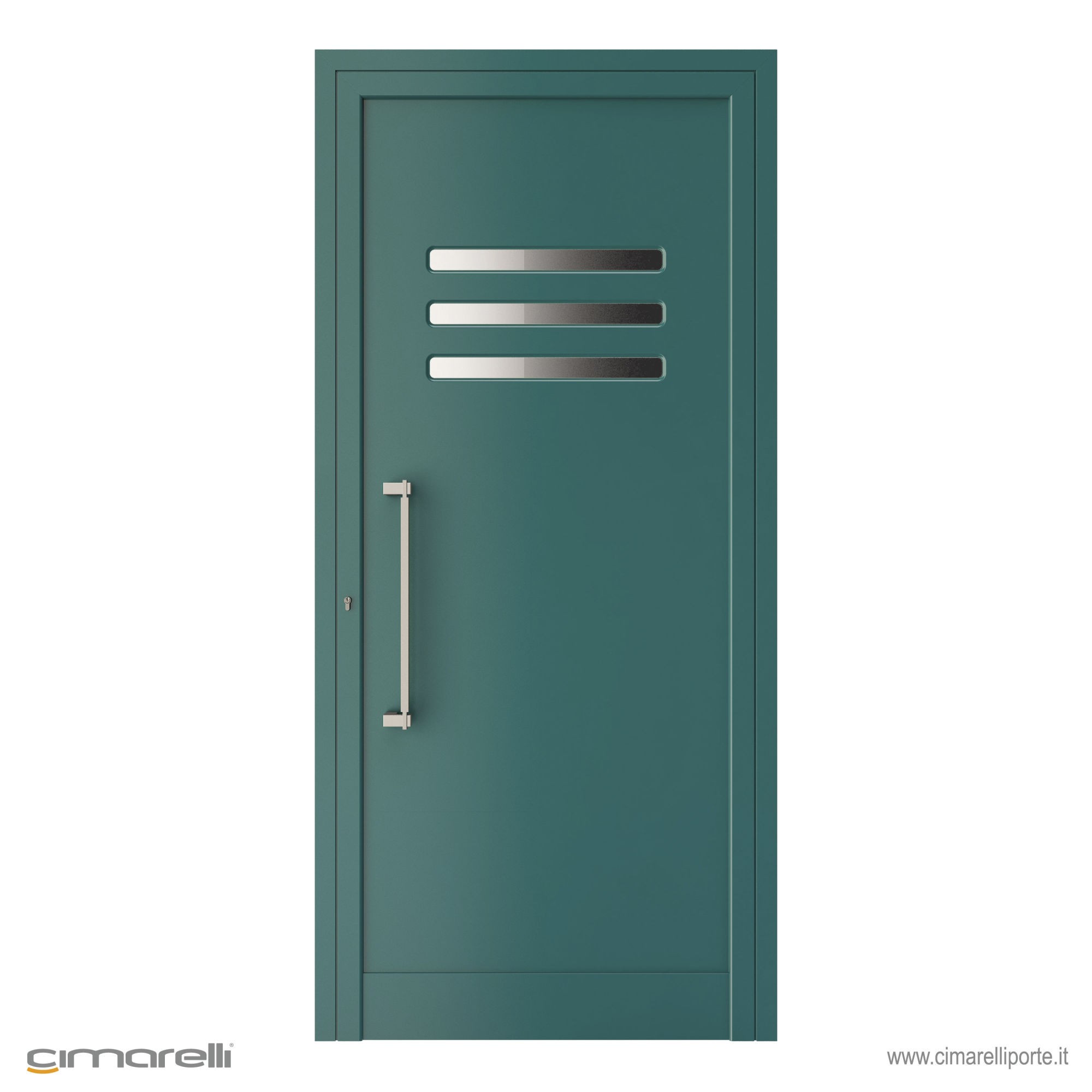 Cimarelli – Art. 4000 – Hocken – Pannello per porta con inserti in acciaio (misura standard 90×215 cm)