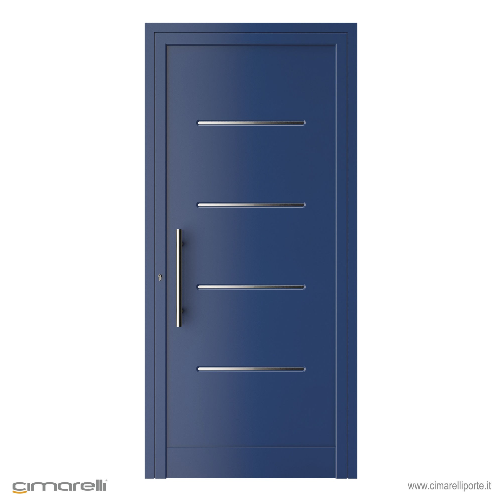 Cimarelli – Art. 4010 – Speedway – Pannello per porta con inserti in acciaio (misura standard 90×215 cm)