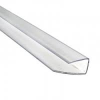 Profilo U trasparente per chiusura policarbonato L 2100 mm