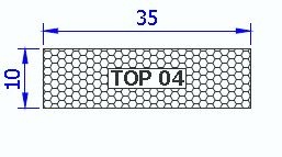 Geal – TOP 04 BARRETTA POLISTIRENE ESPANSO ISOLANTE mm 10 X 35