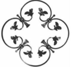 India – 24B.1 – Rosone Fogliato 12×6 mm