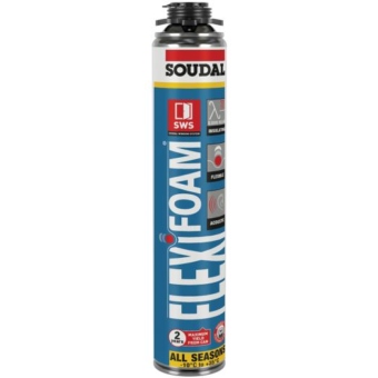 Soudal – Flexifoam Gun – Schiuma poliuretanica auto-espandente 750ml